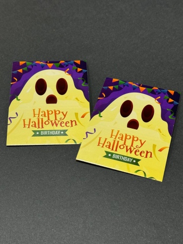 BOXKZ шильдик "Happy Hallowen Birthday " 50 шт