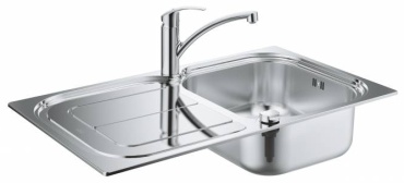 Кухонная мойка Grohe K300 31565SD0 86х50х17.5 см, нержавеющая сталь, тон серебристый