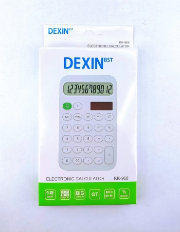 Калькулятор универсальный DEXIN 12-разрядный, желтый