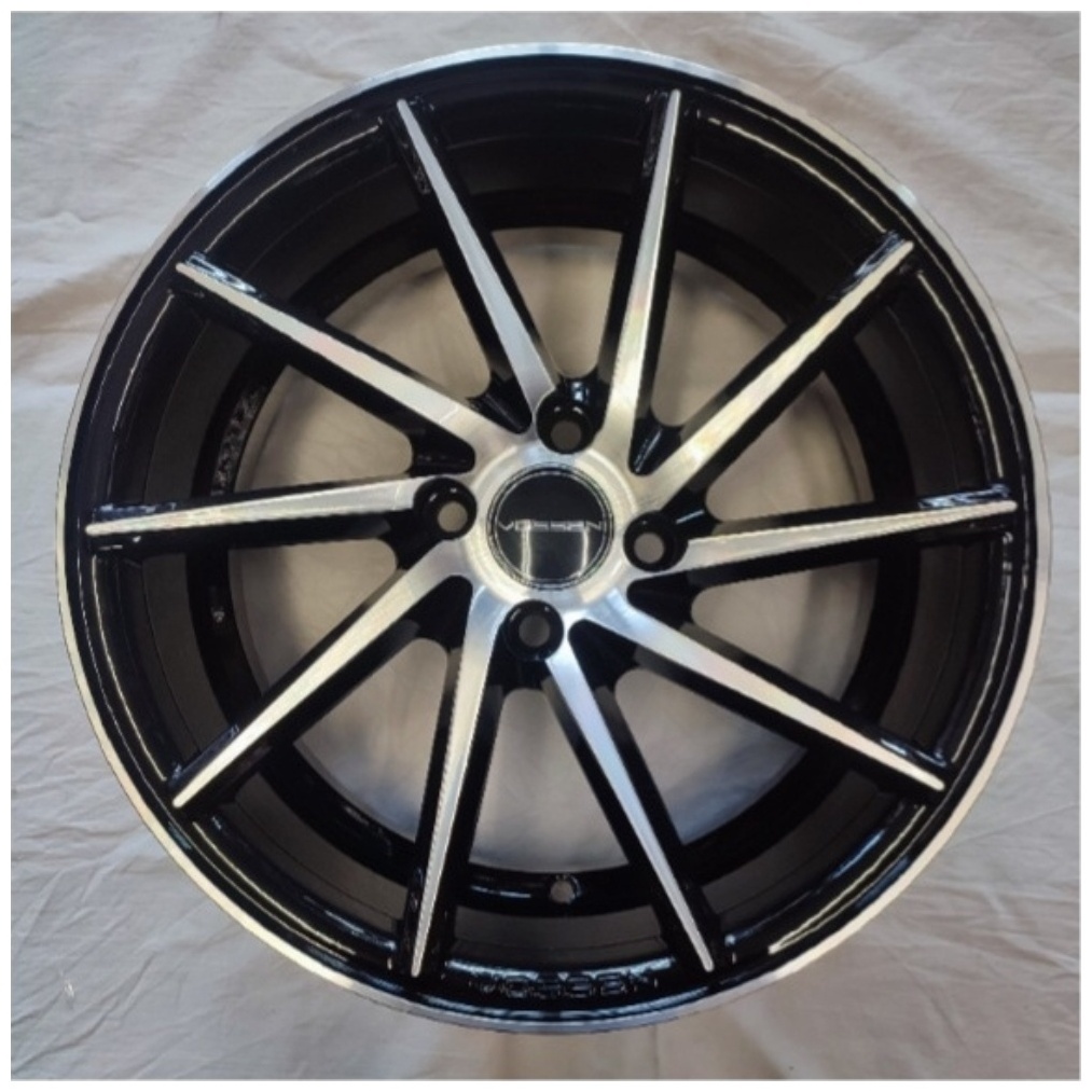 Vossen 123 6.5x15/4x98 D58.6 ET35 черный, серебристый