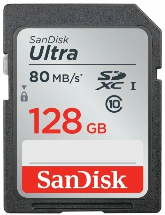 Карта памяти SanDisk Ultra SDSDUNC-128G-GN6IN 128Gb
