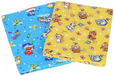 Пеленка текстильная Fun Ecotex 193149, 1 шт, 120x85 см