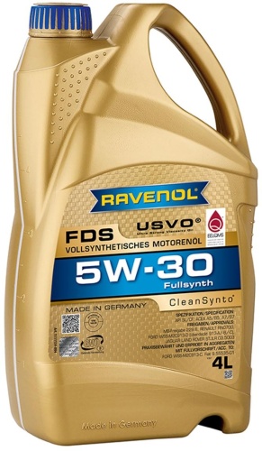 Синтетическое RAVENOL FDS 5W-30 4 л