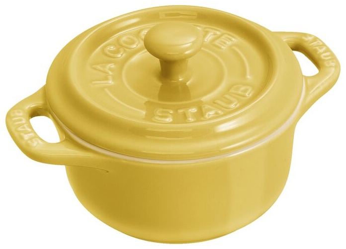 Staub кокотница Mini Round Cocotte Citron 200 мл, керамика