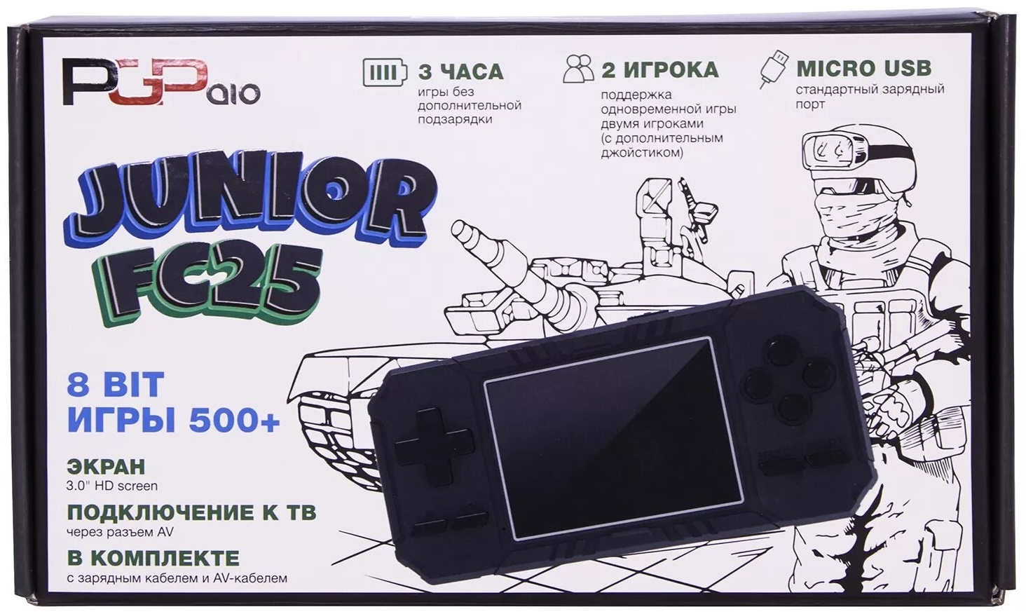 Купить Игровая приставка PGP AIO Junior FC25 8bit в Алматы – Магазин на  Kaspi.kz