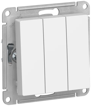 Выключатель клавишный Schneider Electric ATN000131, белый