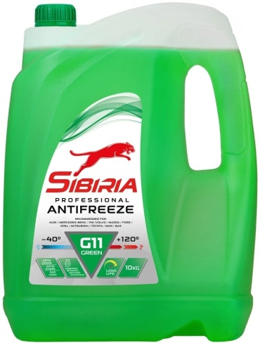 SIBIRIA Green зеленый G-11 10 л