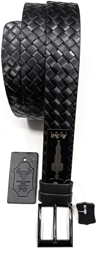 Ремень Mr. Belt натуральная кожа 125 см черный