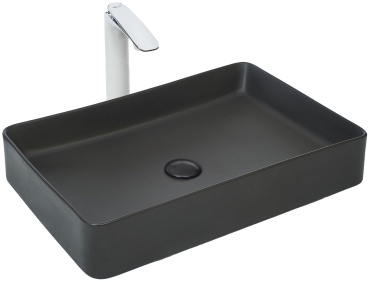 Раковина WeltWasser WW ELBACH 2174 MB накладная прямоугольная 60х40.50 см, фаянс