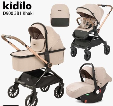Коляска универсальная 3 в 1 Kidilo 1196090070, бежевый