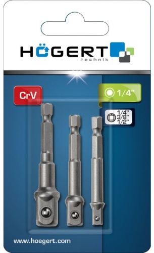 Удлинитель прямой 1/4 Hoegert HT1S445, 3 шт