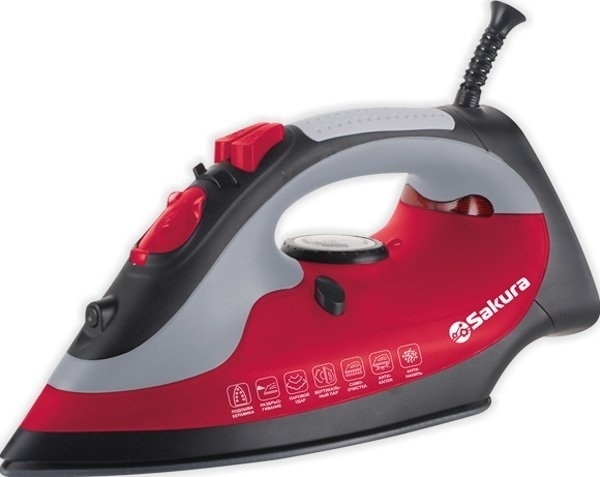 Утюг Sakura SA-3003CRB красный