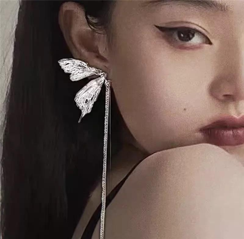 Серьги-цепочки Fashion Jewelry бижутерный сплав, без вставок