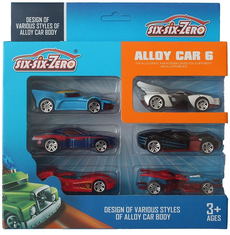 Купить Набор машин six-six-Zero Alloy Car CR-6, мультиколор в