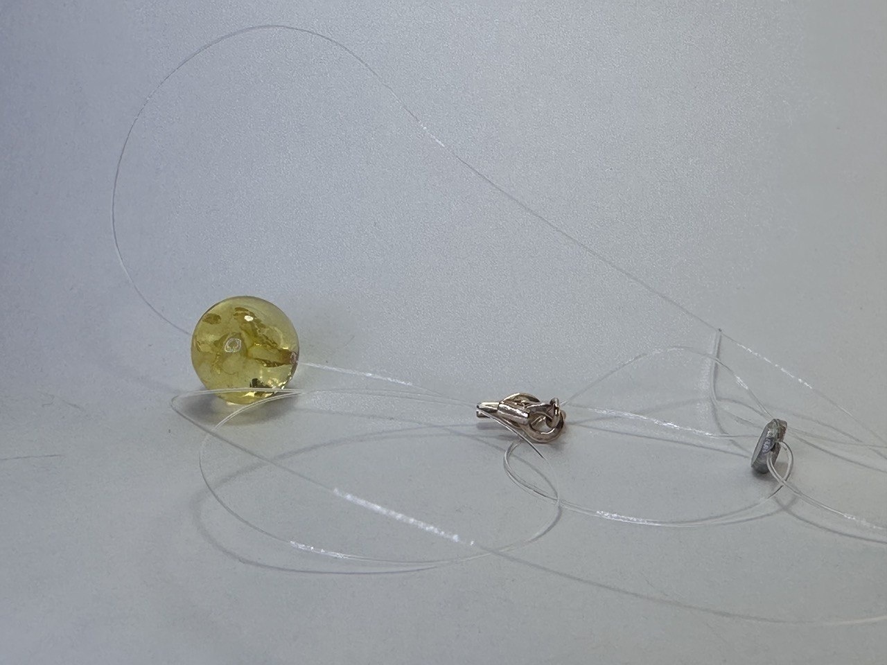 Колье PRESTIGE JEWELRY 05-807-0013-04 длина 45 см вес 1.35 г серебро, янтарь
