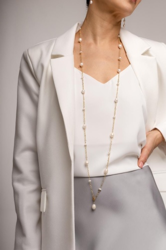Brightdays Jewels длина 120 см нержавеющая сталь, жемчуг
