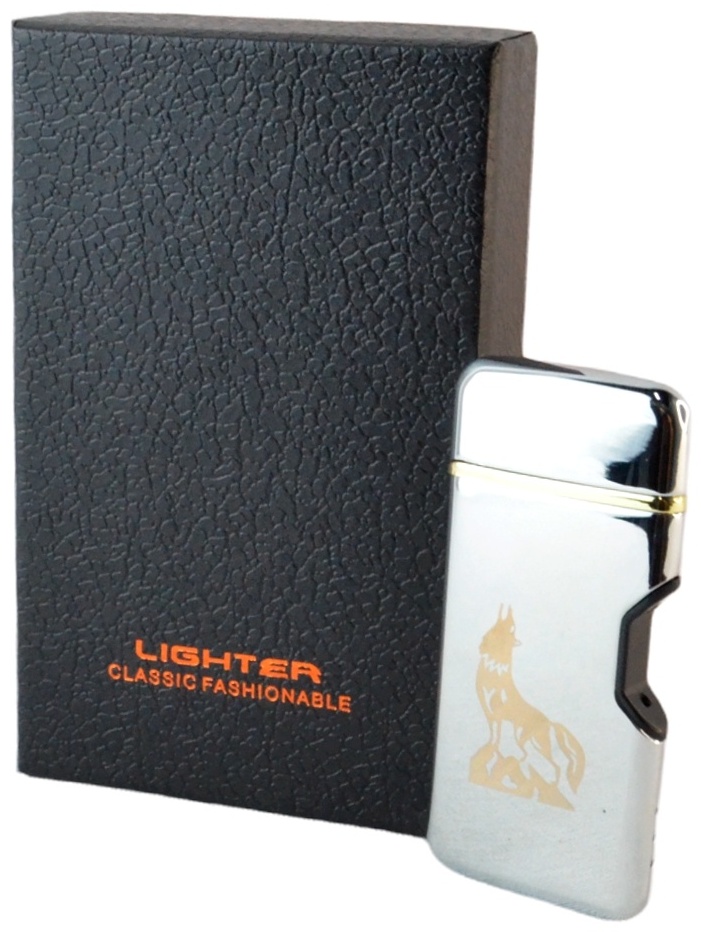Lighter электронная зажигалка 2028, алюминий