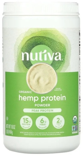 Nutiva Organic Hemp Protein Powder Peak Protein 454 г