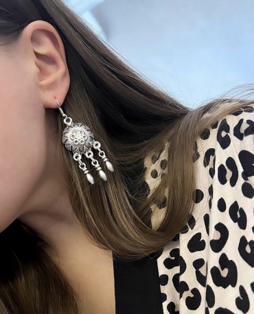 Серьги MAGMA collection мельхиор, без вставок