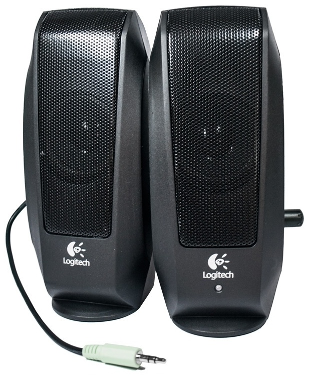 Купить Компьютерные колонки Logitech S 120 черный в Алматы – Магазин на ...