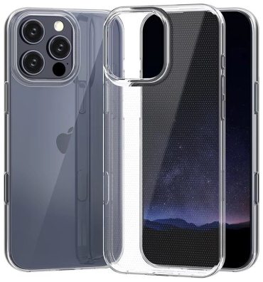 Чехол GLASS для Apple iPhone 16 Pro Max прозрачный