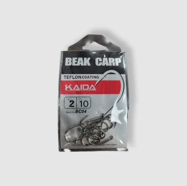 Крючок для рыбалки Kaida 2084 одинарный серебристый 10 шт