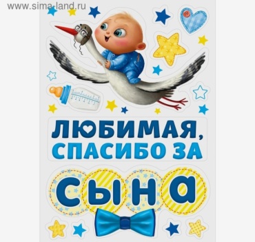 Sima-land магнит-сувенир Спасибо за сына 12 шт