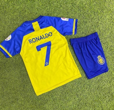 Комплект ФК Аль-Наср Ronaldo синий, желтый 140