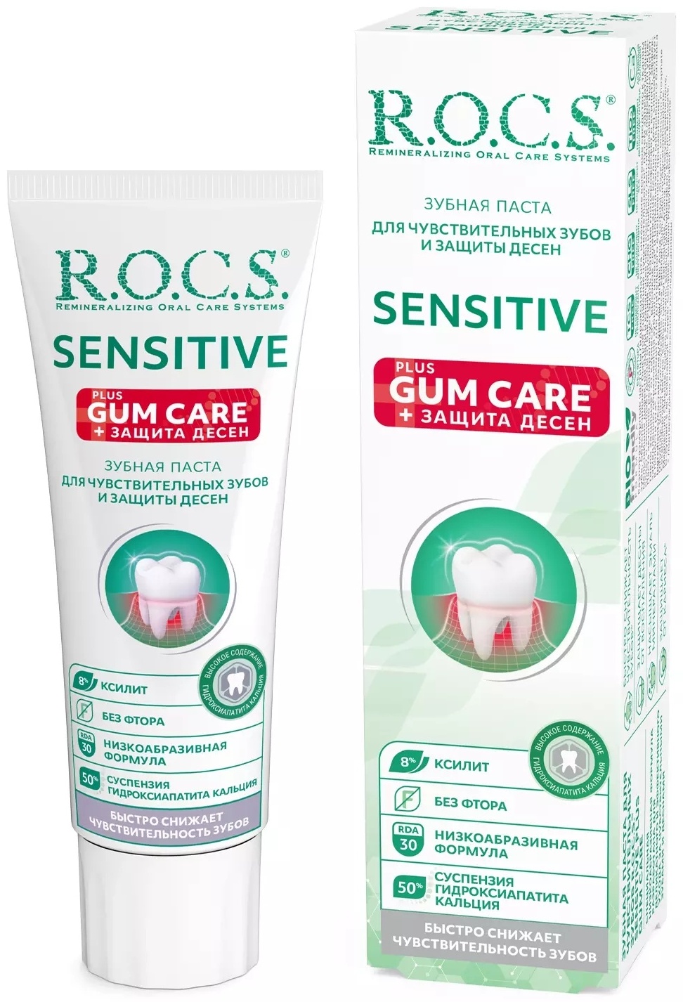 R.O.C.S. зубная паста Sensitive Plus Gum Care 94 г