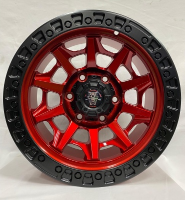 DNS POPOP66 8.5x16/6x139.7 D110.1 ET0 4 диска черный, красный