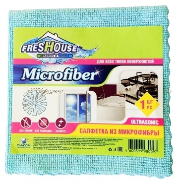 Салфетка из микрофибры FRESHOUSE MICROFIBER универсальная