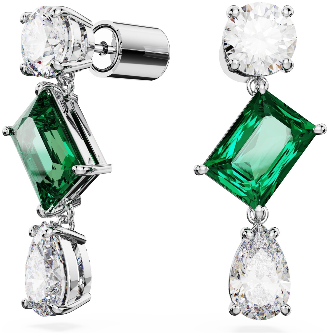 Серьги Swarovski ювелирный сплав, цирконий
