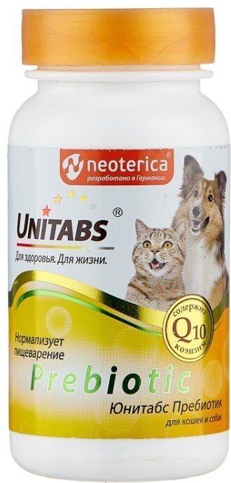 Купить Unitabs Prebiotic для кошек и собак 100 таблеток в кредит в ...