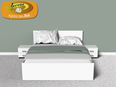Кресло.kz Eco K 2M2 Classic двуспальная, 160x200 см (с матрасом, без подъёмного механизма) белый