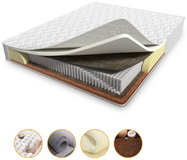 Матрас EcoSon EcoSon Premium Zima-Leto, 135x205x18 см