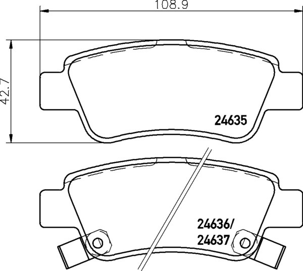 Колодки PATRON задние PBP4233 4 шт