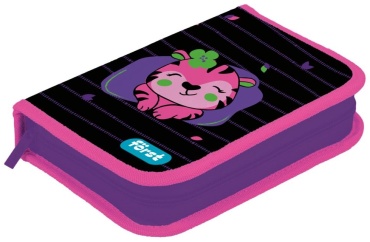 Пенал Forst Pink tiger, застежка молния, мультиколор