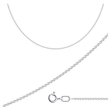 Diamant 96-180-50030-1_60 длина 60 см, вес 1.54 г серебро, плетение якорное