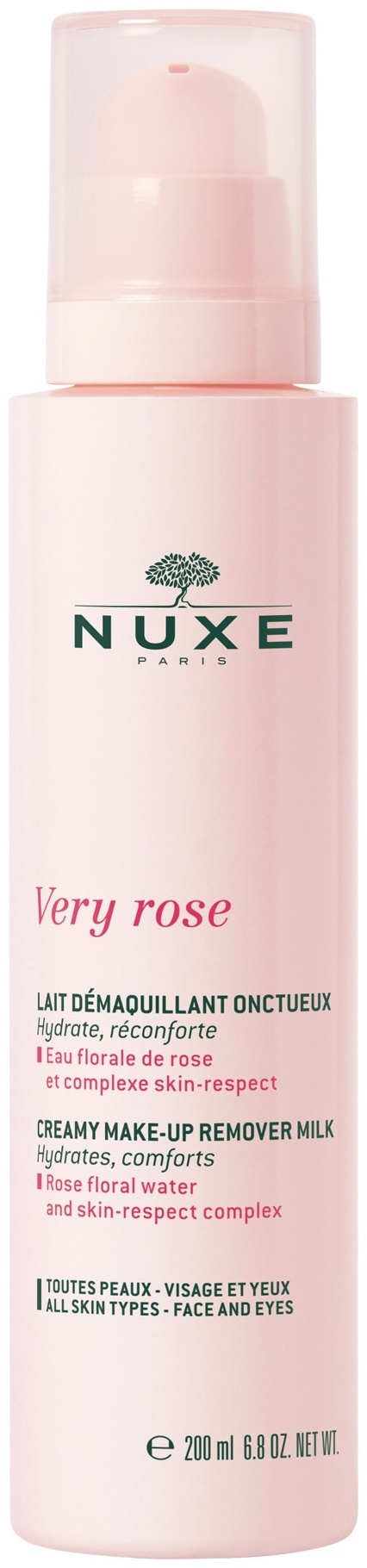 Nuxe Very Rose молочко для снятия макияжа 200 мл