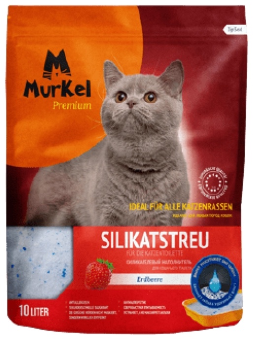 Купить Наполнитель Murkel Силикагелевый аромат клубники впитывающий 10 ...