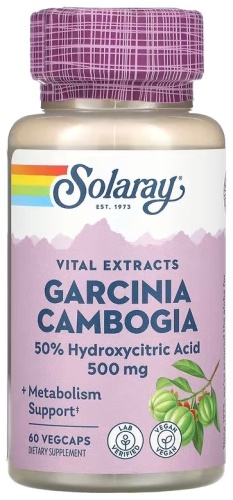 Solaray БАД Garcinia Cambogia, 500 mg 60 капсул