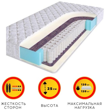 Матрас ALI HOUSE Uani Star-Lux, 140x200x25 см