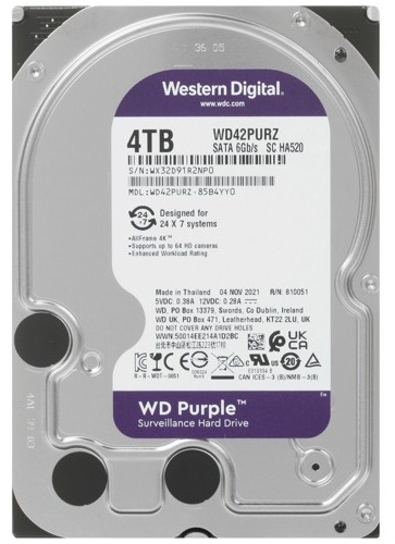HDD Western Digital Purple WD42PURZ 4000 ГБ