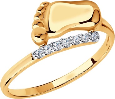 LUXOR JEWELRY LUXOR 016675_18_1.64 размер 18 вес 1.64 г золото, фианит