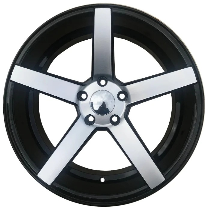 Replica BK693 7x15/4x100 D67.1 ET30 черный, серебристый