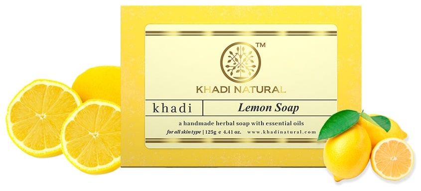 KHADI Мыло ручной работы Лимон, 125 гр