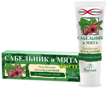 Floresan Охлаждающий Сабельник и мята гель-бальзам для тела 75 мл