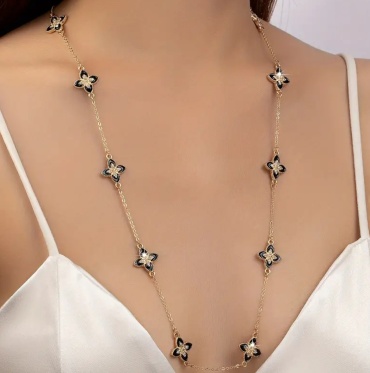 Fashion Jewellery длина 70 см бижутерный сплав, фианит