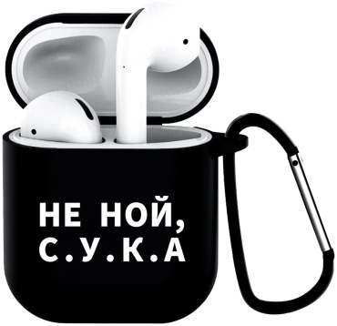 Чехол для Apple AirPods, AirPods 2 черный