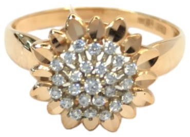 Gaukhar Jewelry GJ0734-R размер 20 вес 2.38 г золото, фианит